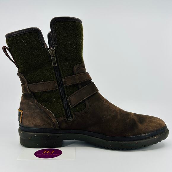 UGG Women's Simmens Brown Waterproof Leather Wool Lined Boots 1005269 Size 9 - Picture 8 of 13
